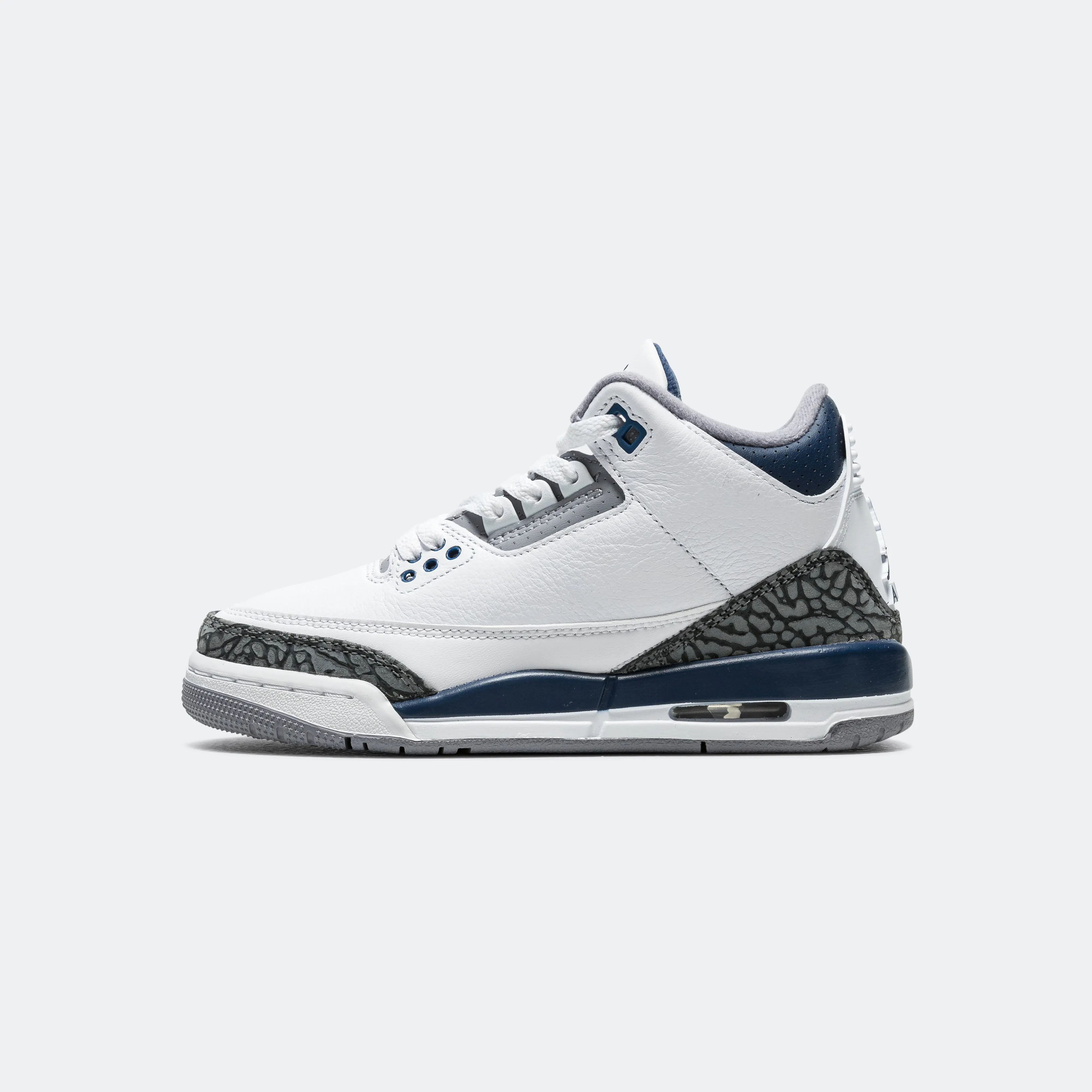 Air Jordan 3 Retro White Midnight Navy Cement Grey: Product Description, Price, and Availability.