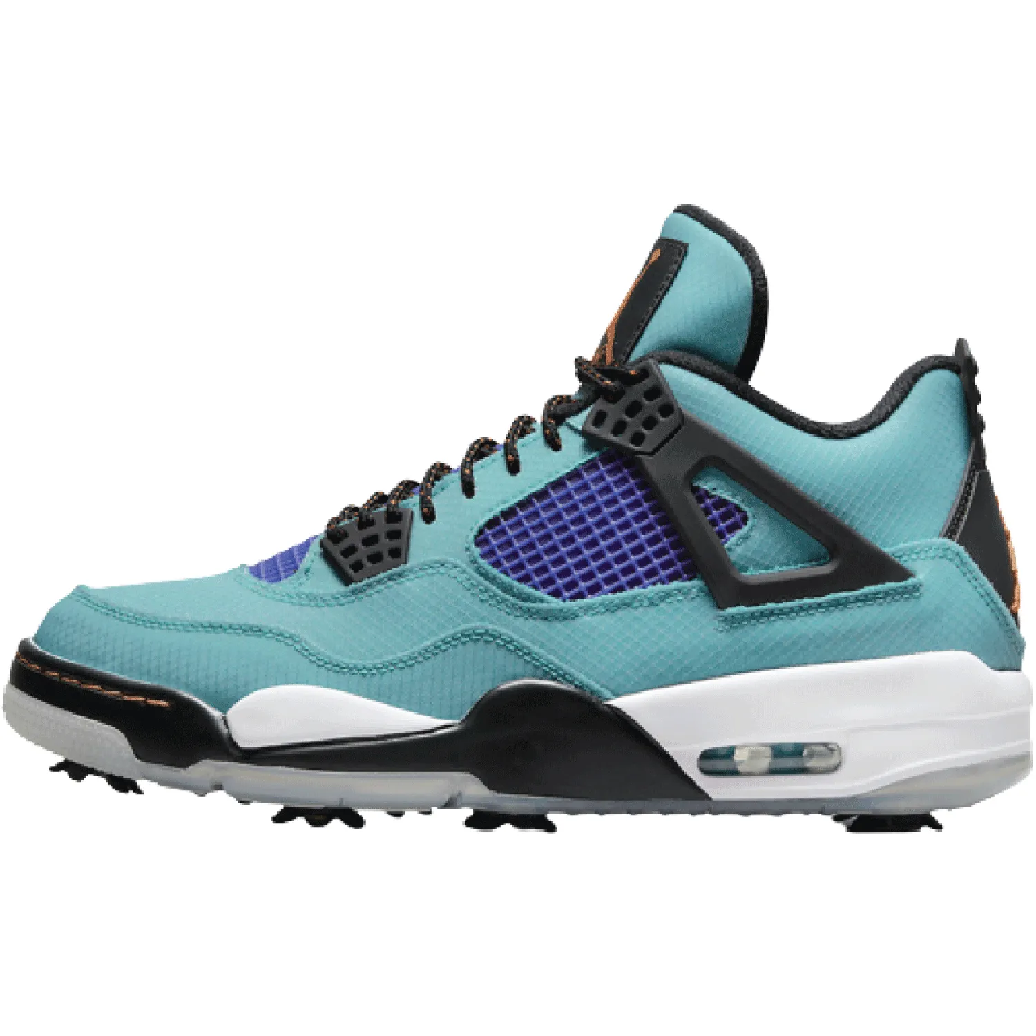 Air Jordan 4 Golf Teal Purple | Flight-ready Jordan Golf Shoes.