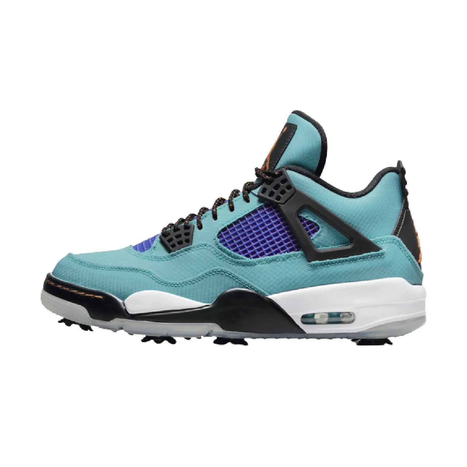 Air Jordan 4 Golf Teal Purple | Flight-ready Jordan Golf Shoes.