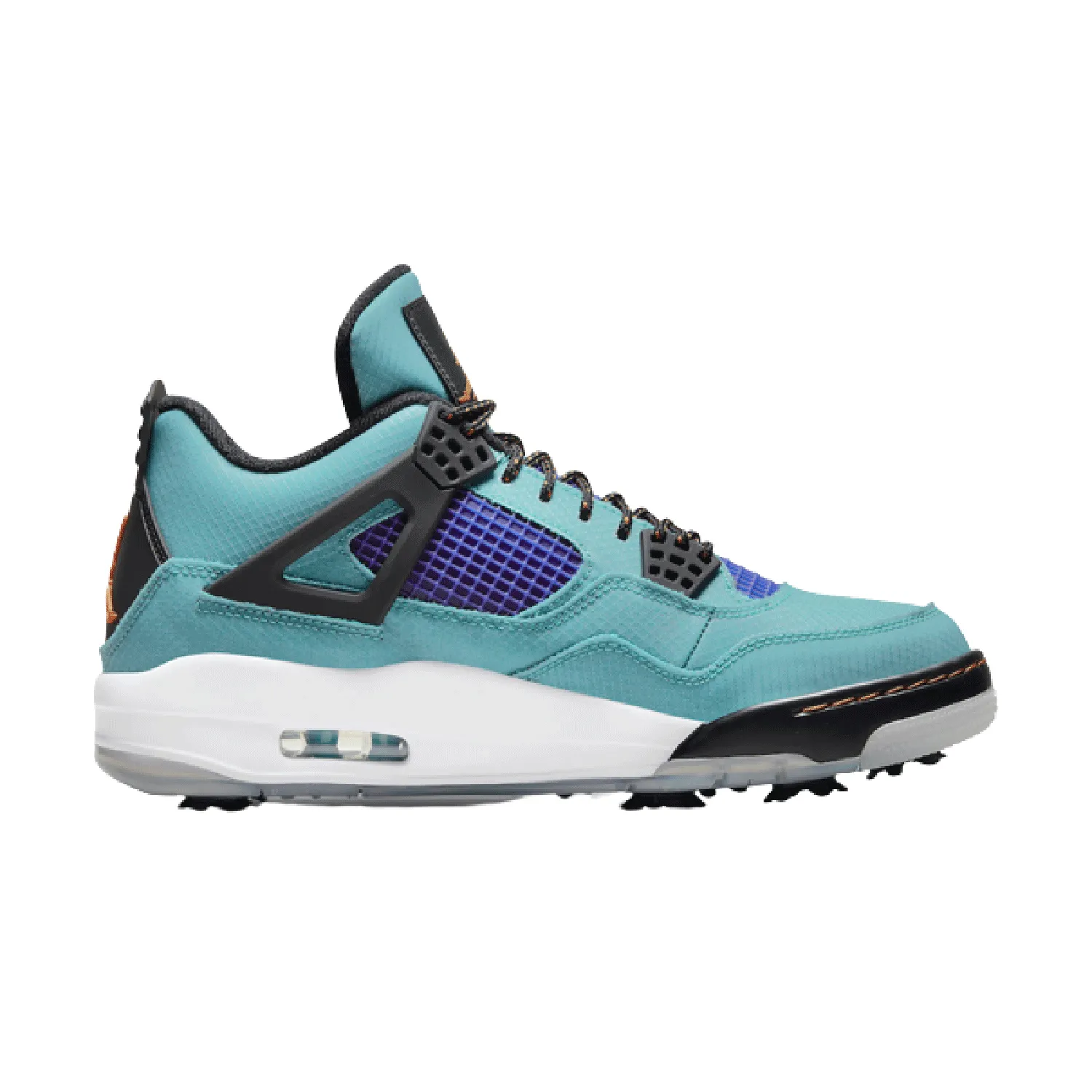 Air Jordan 4 Golf Teal Purple | Flight-ready Jordan Golf Shoes.