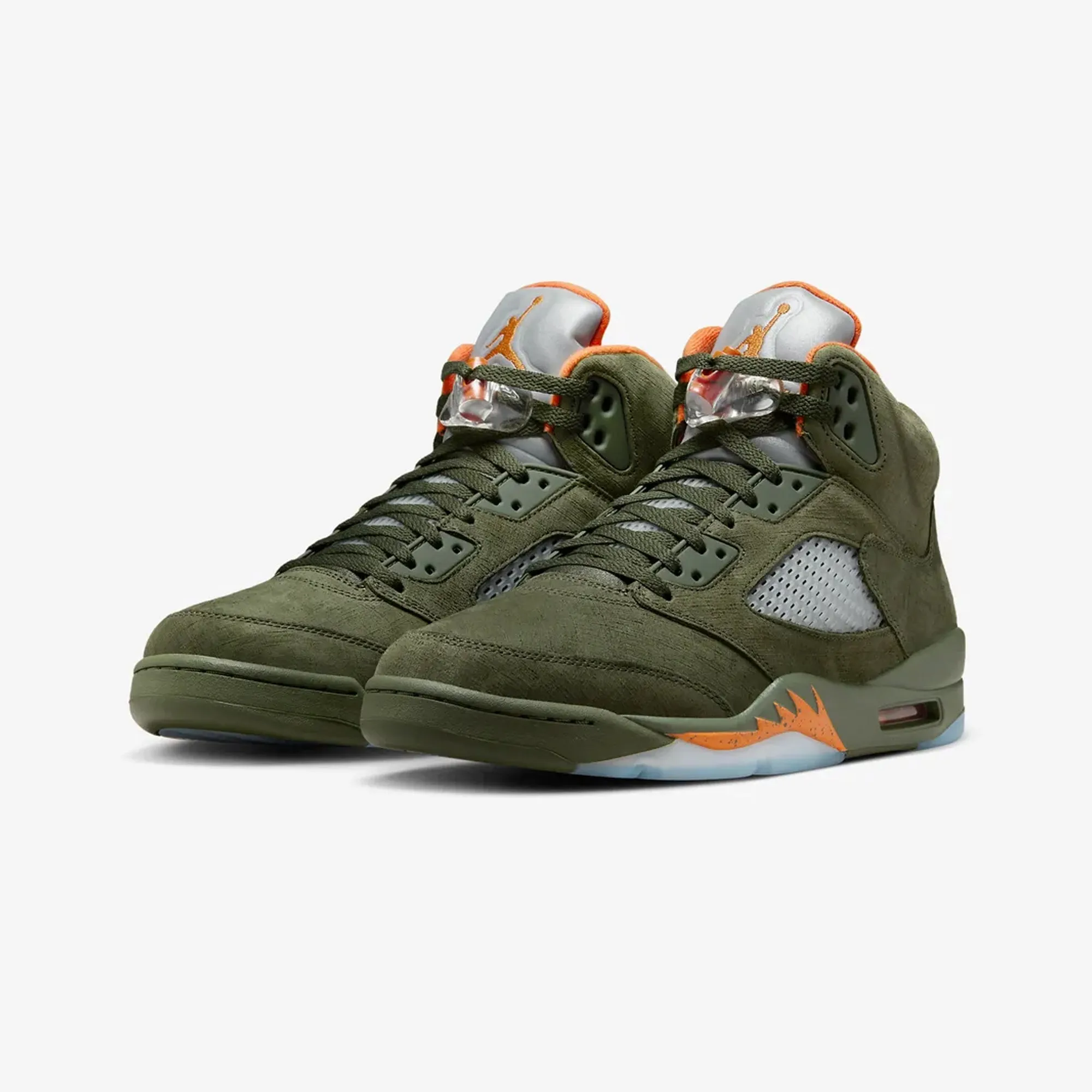 Air Jordan 5 Retro Army Olive Solar Orange