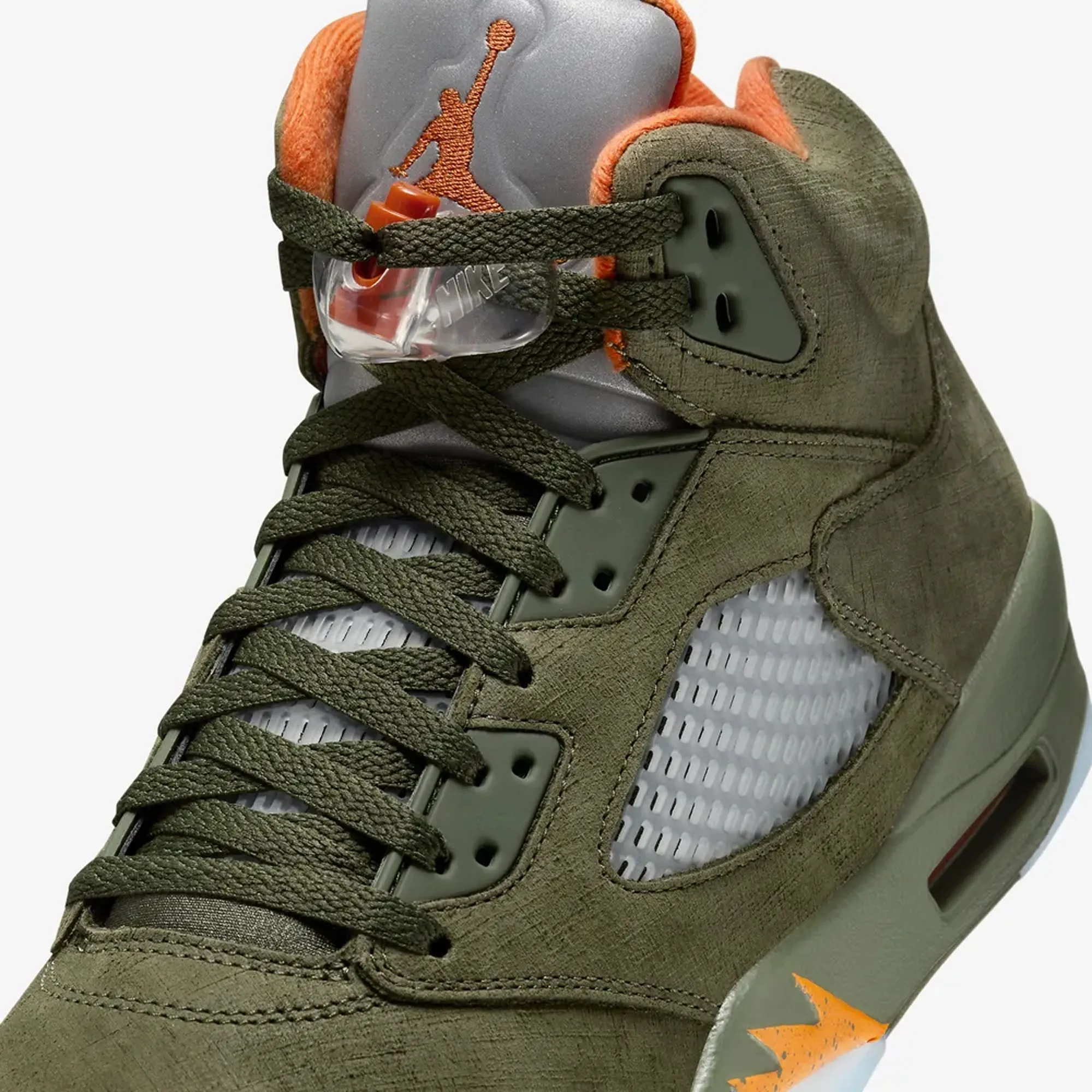 Air Jordan 5 Retro Army Olive Solar Orange