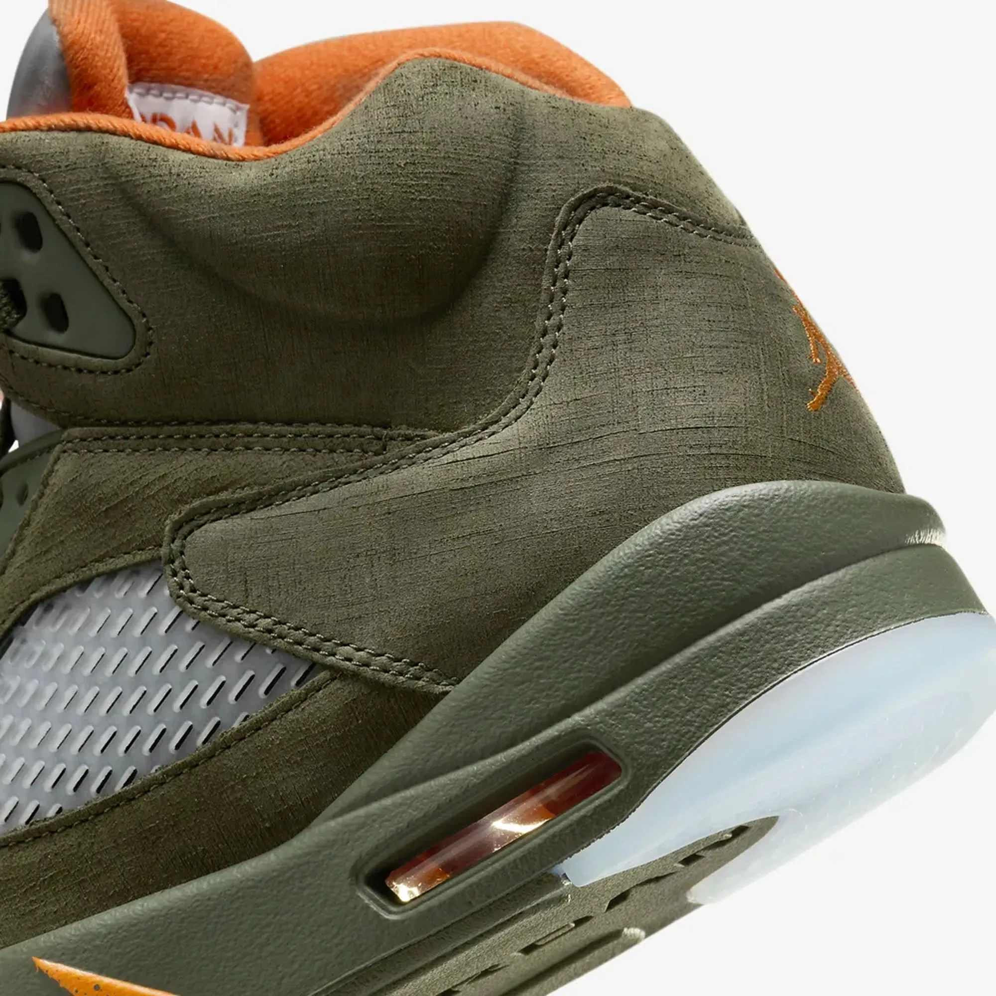 Air Jordan 5 Retro Army Olive Solar Orange