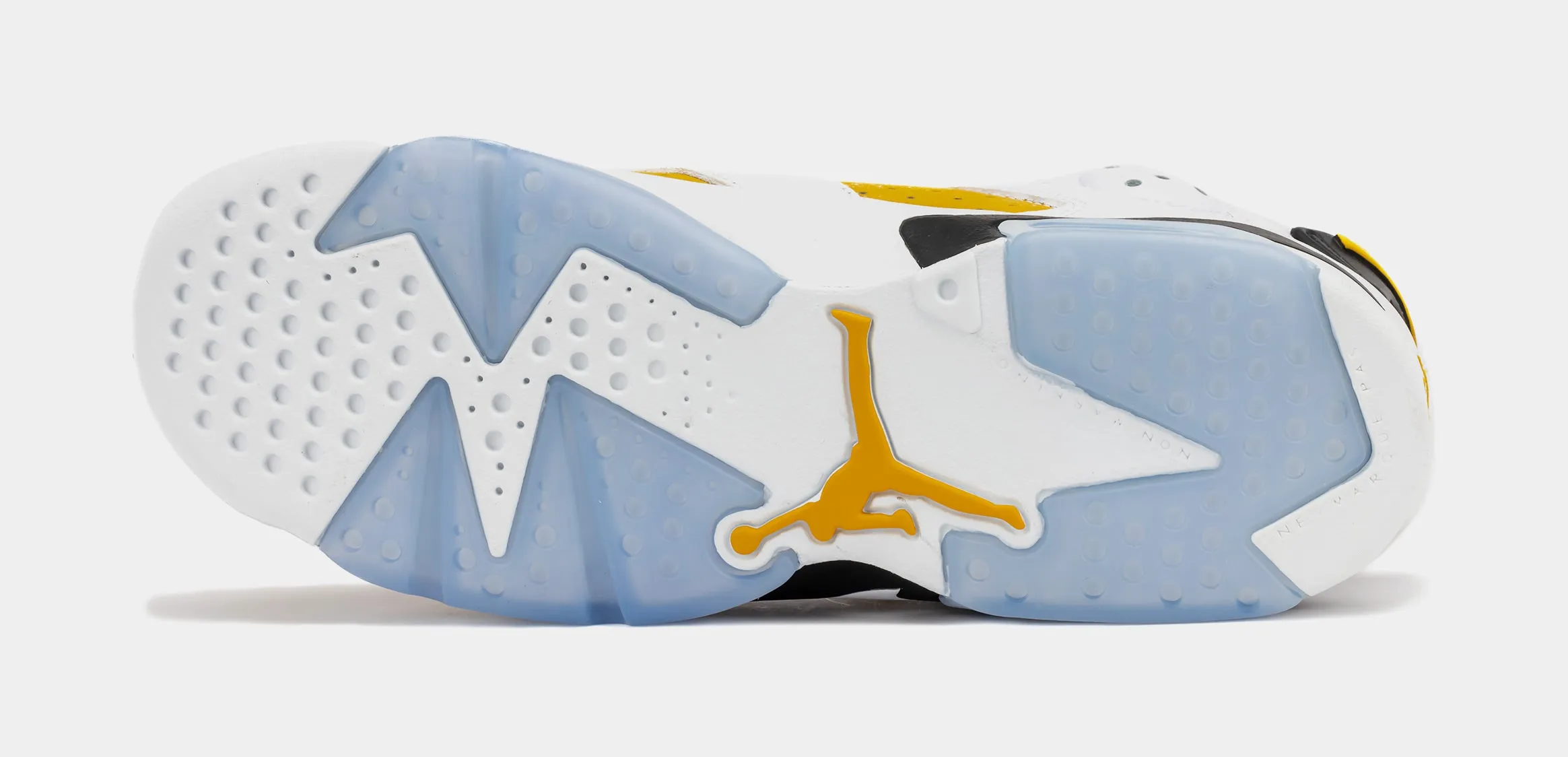 Air Jordan 6 Retro Yellow Ochre Grade School Shoes (White/Yellow Ochre/Black) with Free Shipping