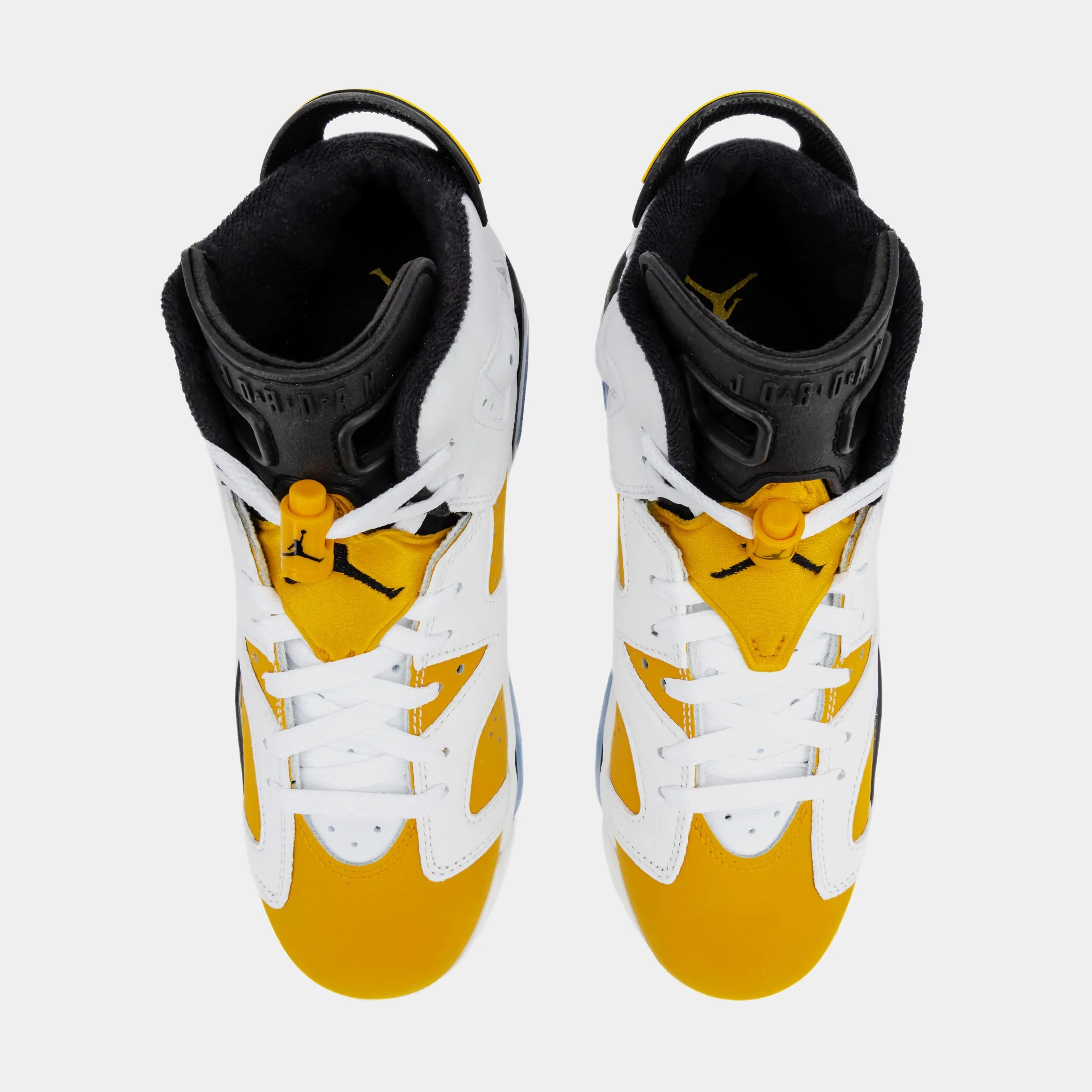 Air Jordan 6 Retro Yellow Ochre Grade School Shoes (White/Yellow Ochre/Black) with Free Shipping