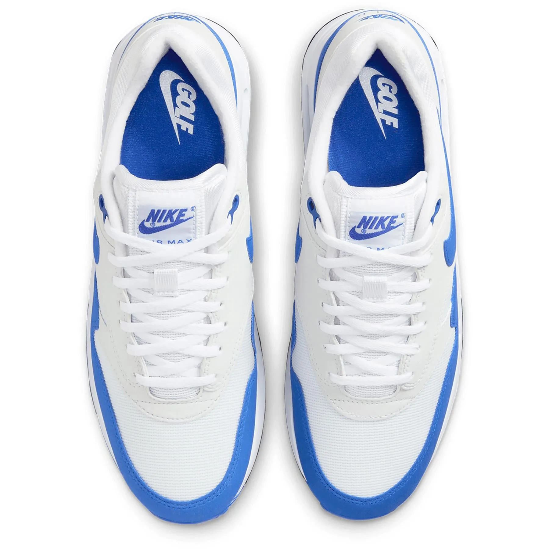 Air Max 1 '86 OG Golf Shoes White/Blue - SS24 - Google SEO result: White and Blue Air Max 1 '86 OG Golf Shoes, SS24 Edition