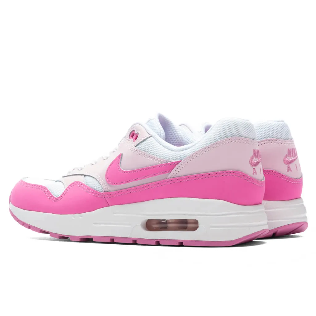 Air Max 1 - White Playful Pink Pink Foam for Girls