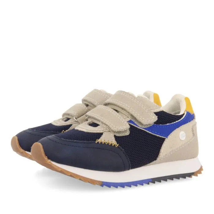 Ambrief boys navy blue retro sneakers