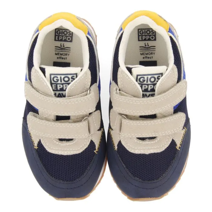 Ambrief boys navy blue retro sneakers