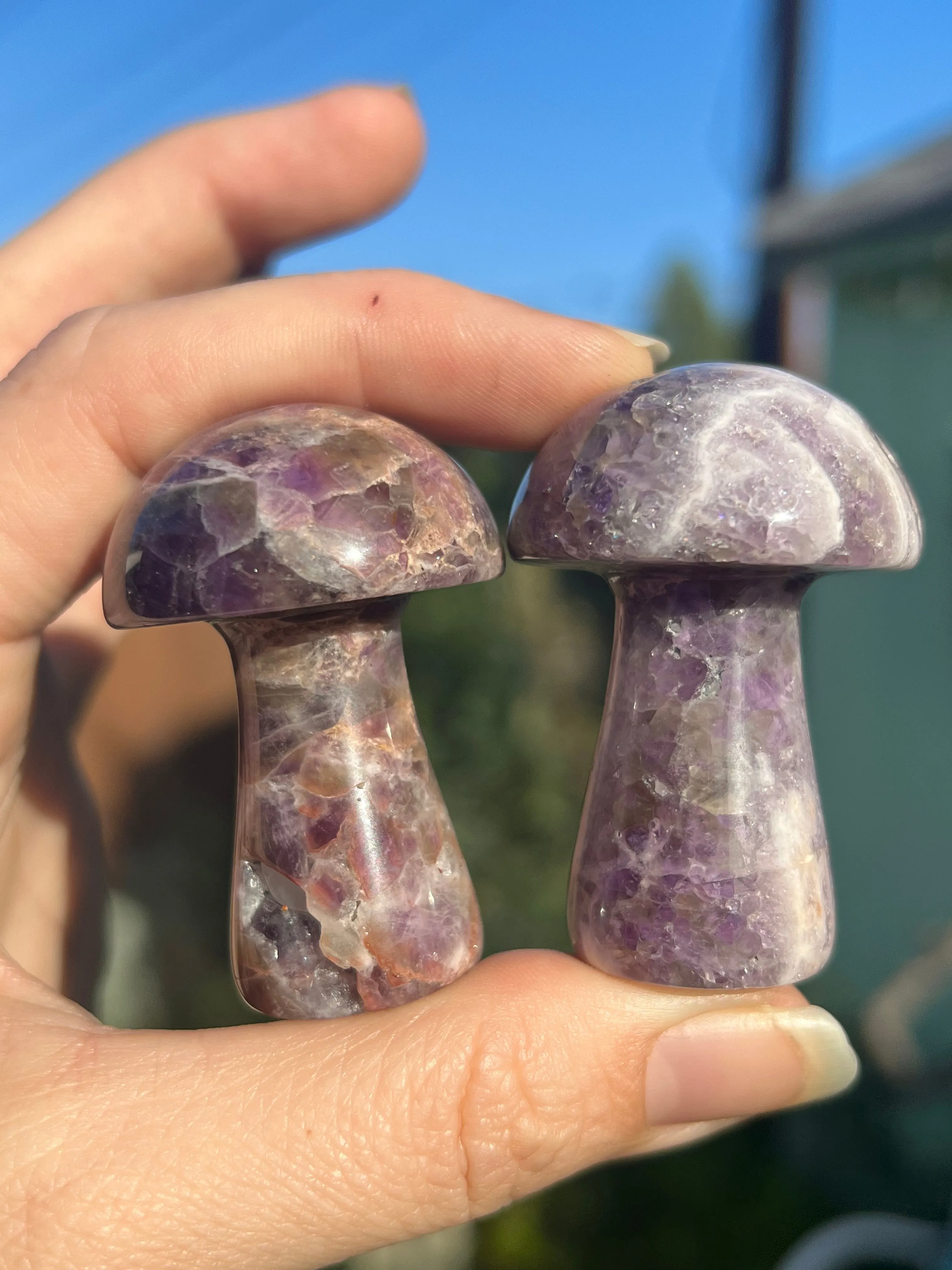 Amethyst mushroom sculpture for sale