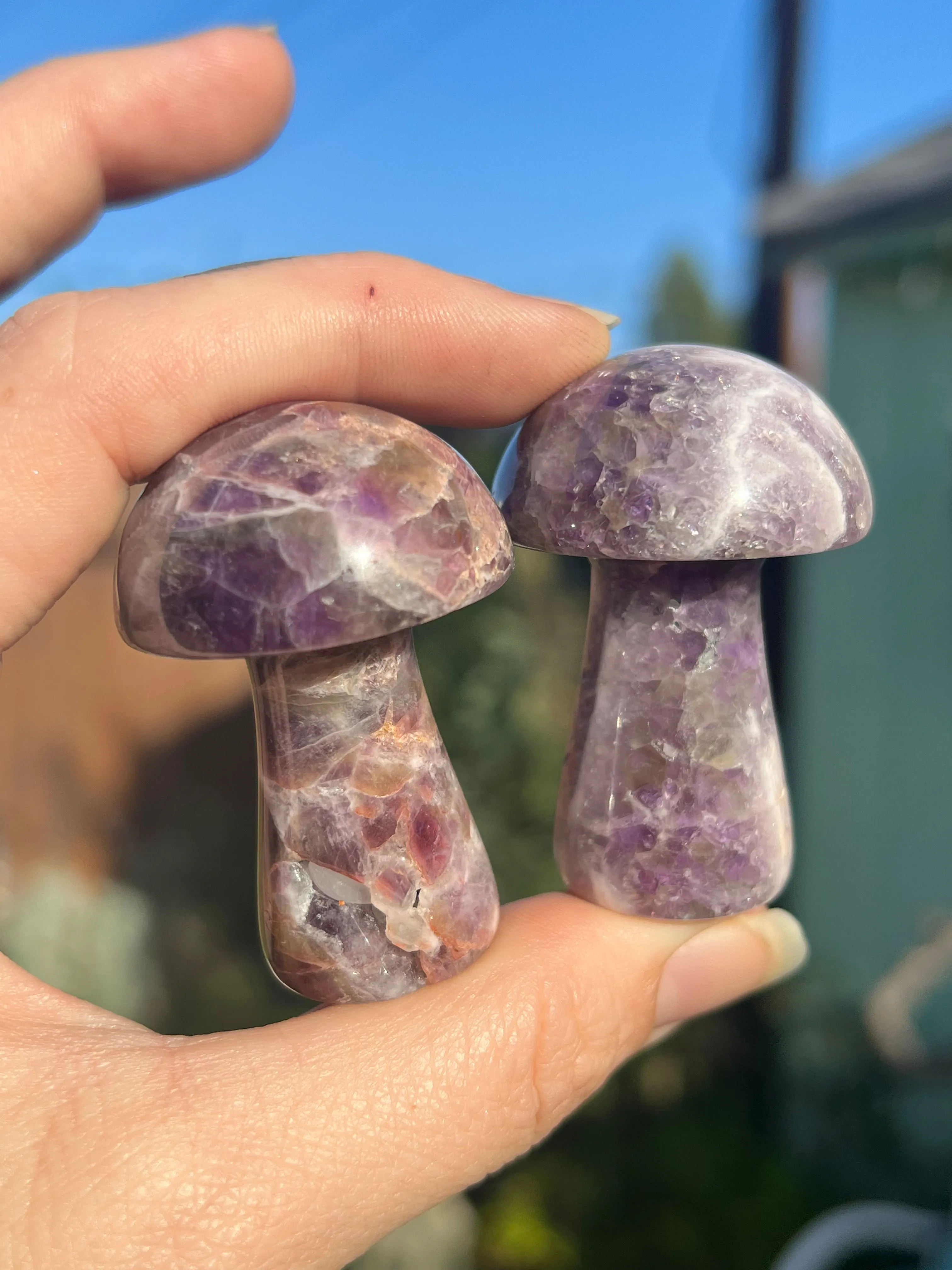 Amethyst mushroom sculpture for sale