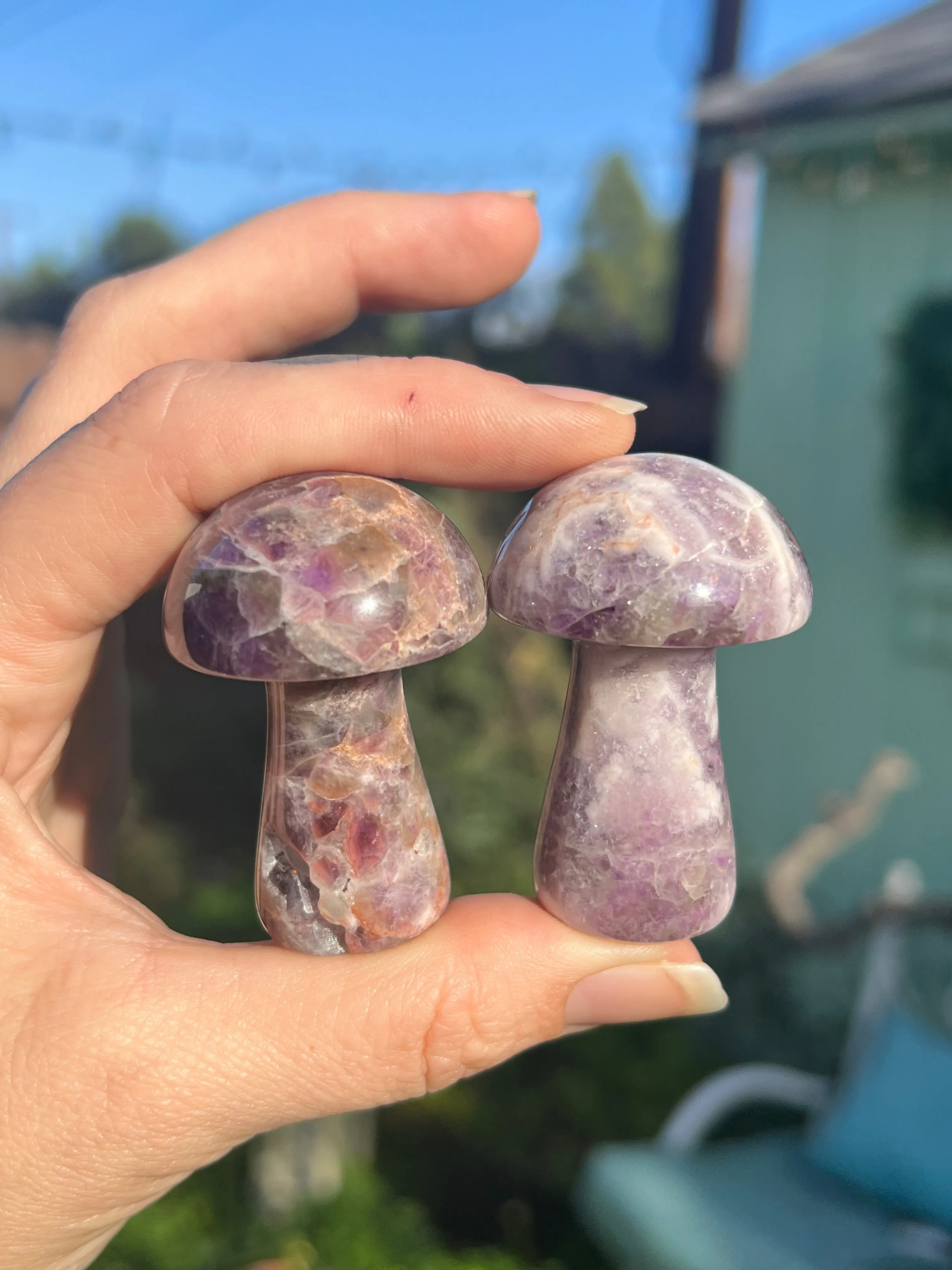 Amethyst mushroom sculpture for sale