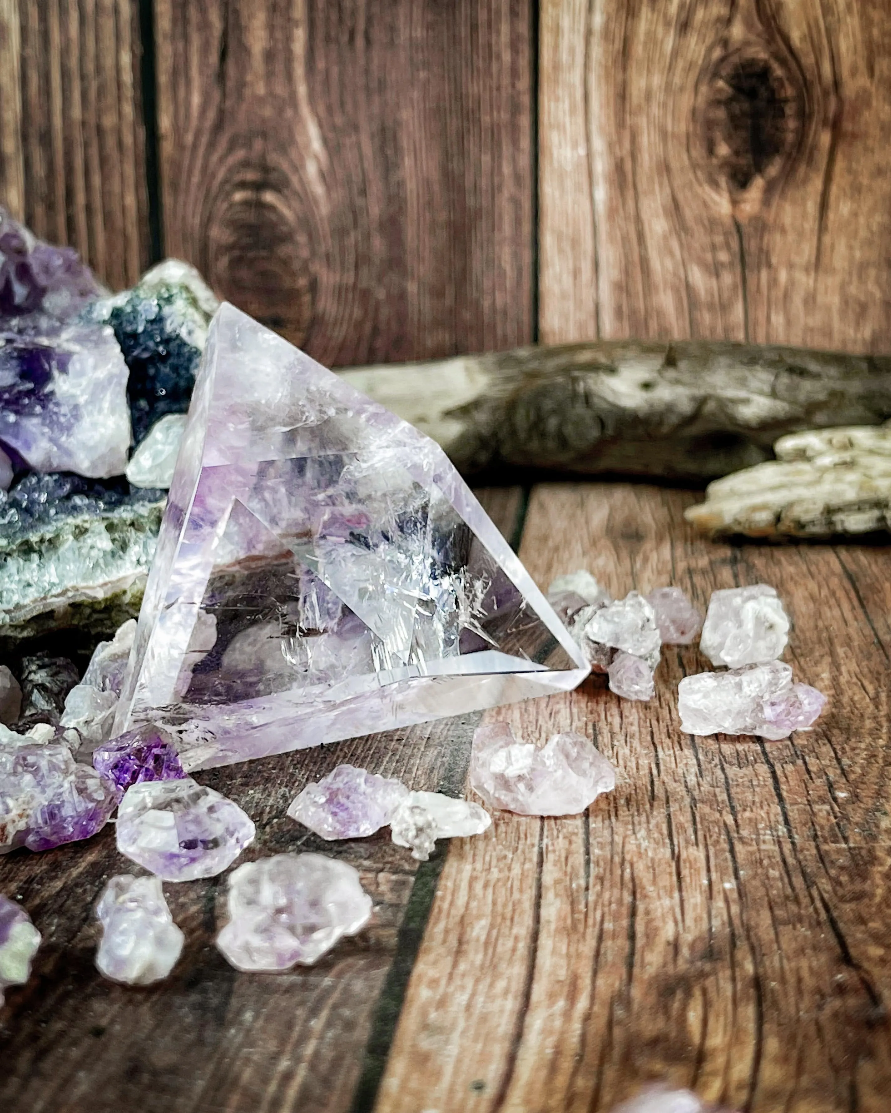 Amethyst Triangle Carving - Buy Online