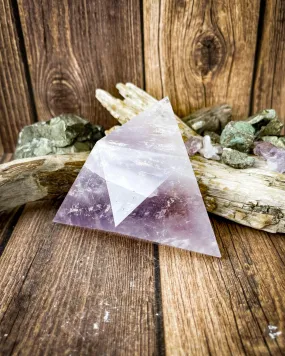 Amethyst Triangle Carving