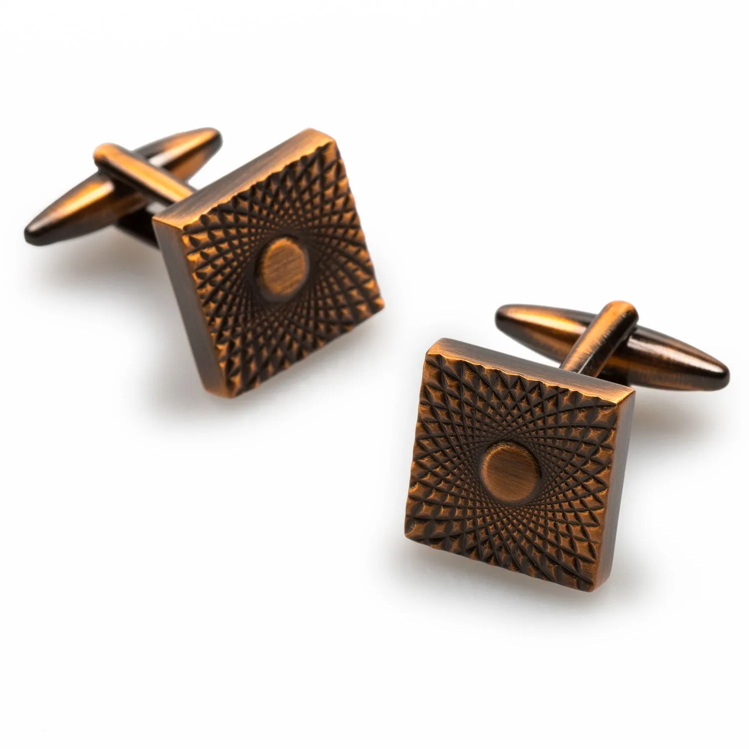 Antique Copper Cufflinks - Bond Collection