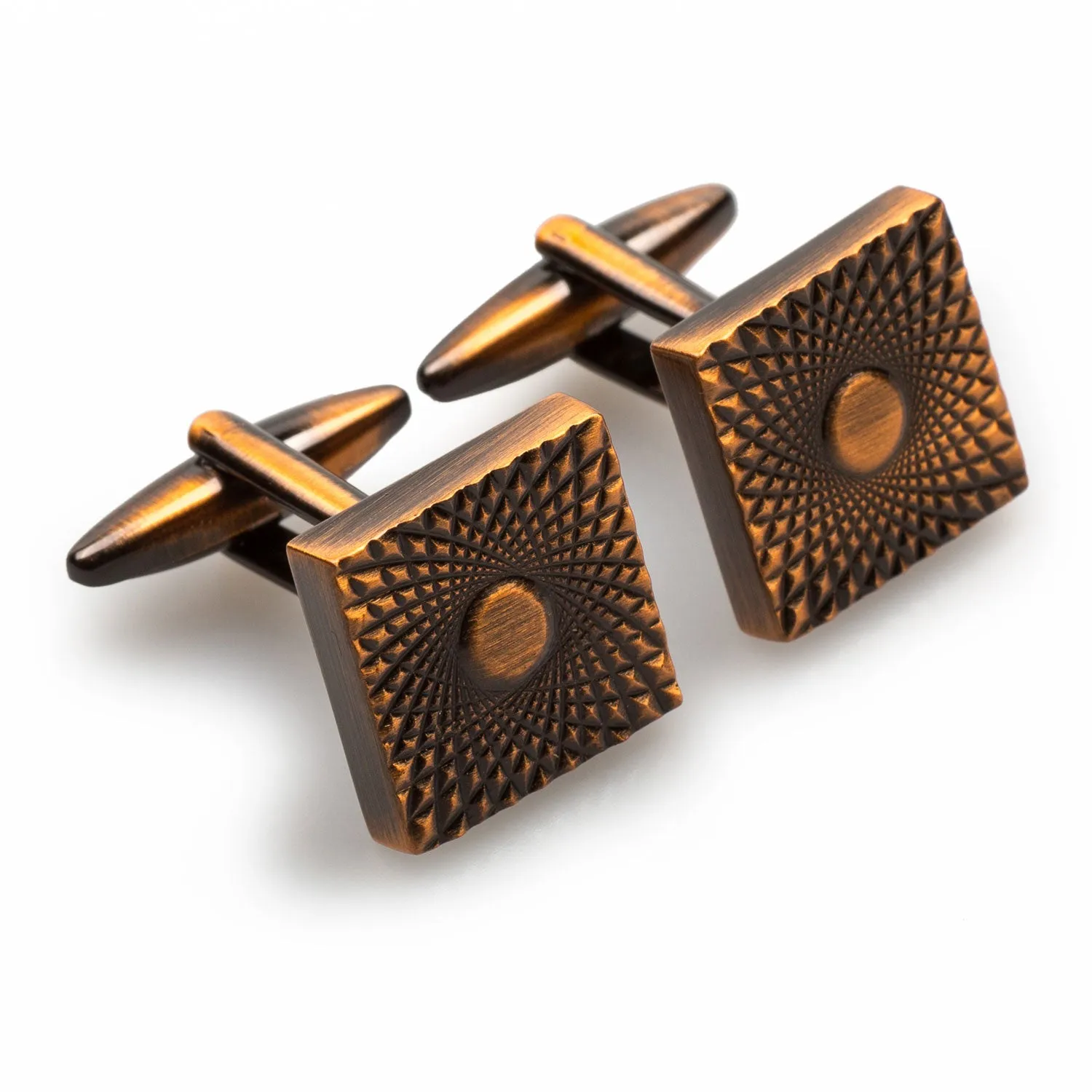 Antique Copper Cufflinks - Bond Collection