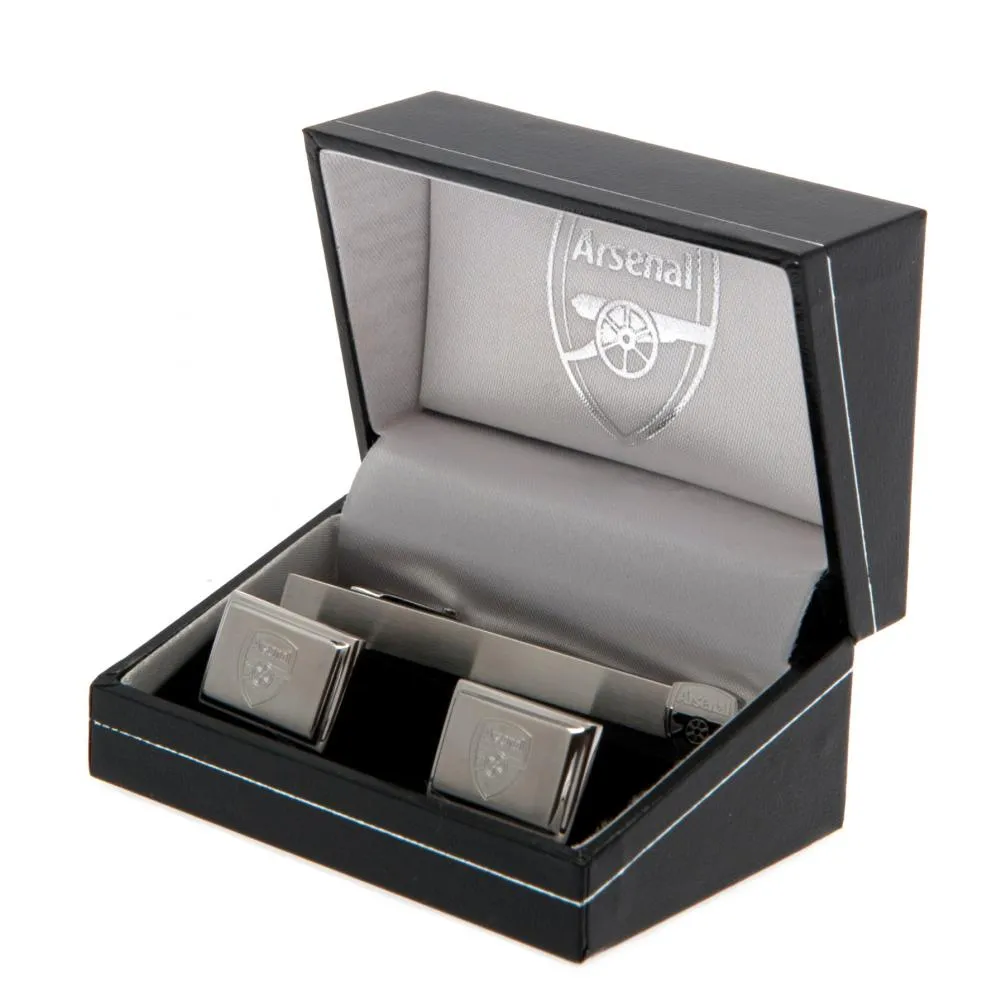 Arsenal FC Tie Slide and Cufflink Set for sale