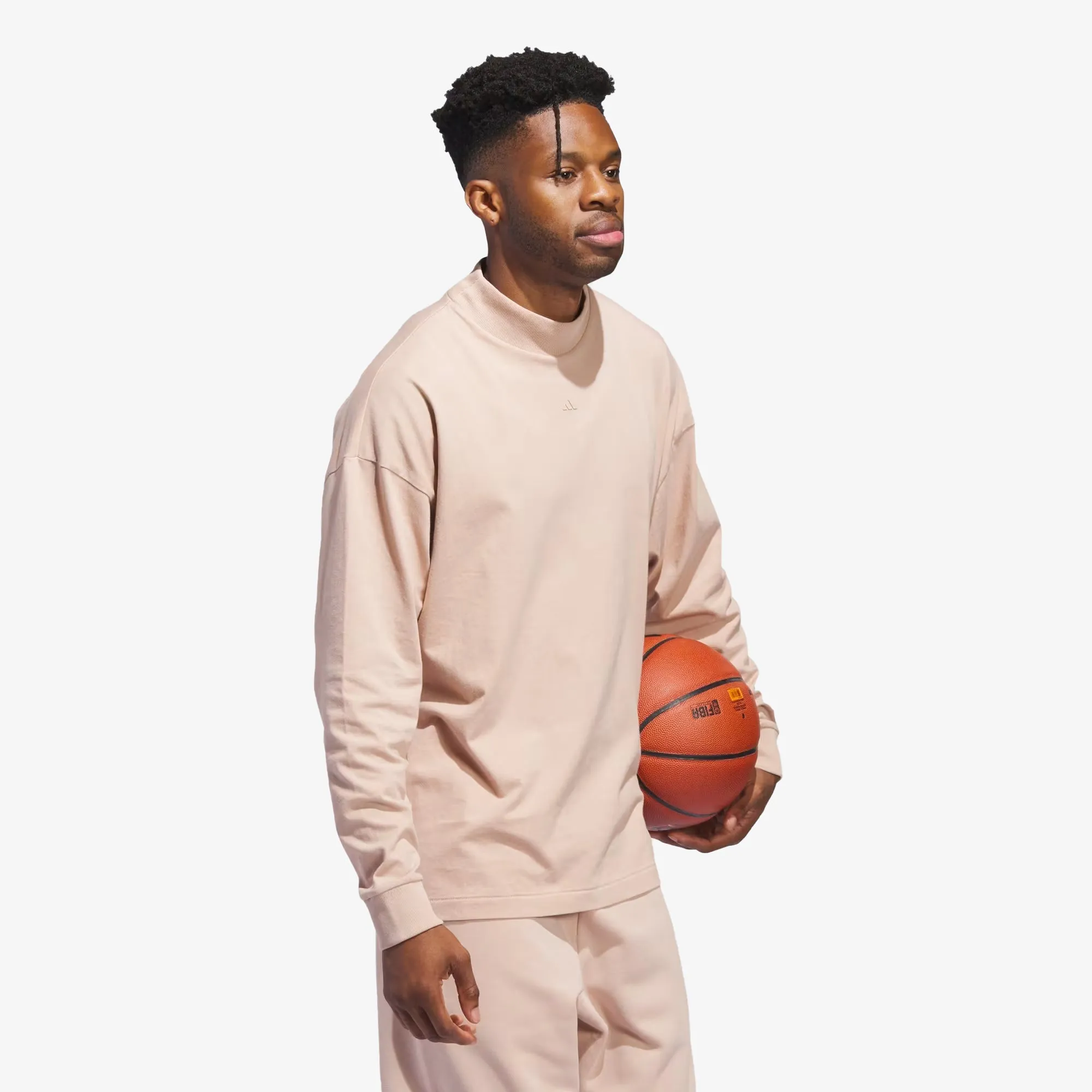 Basketball long sleeve tee 'ash pearl' - Google SEO optimized result.