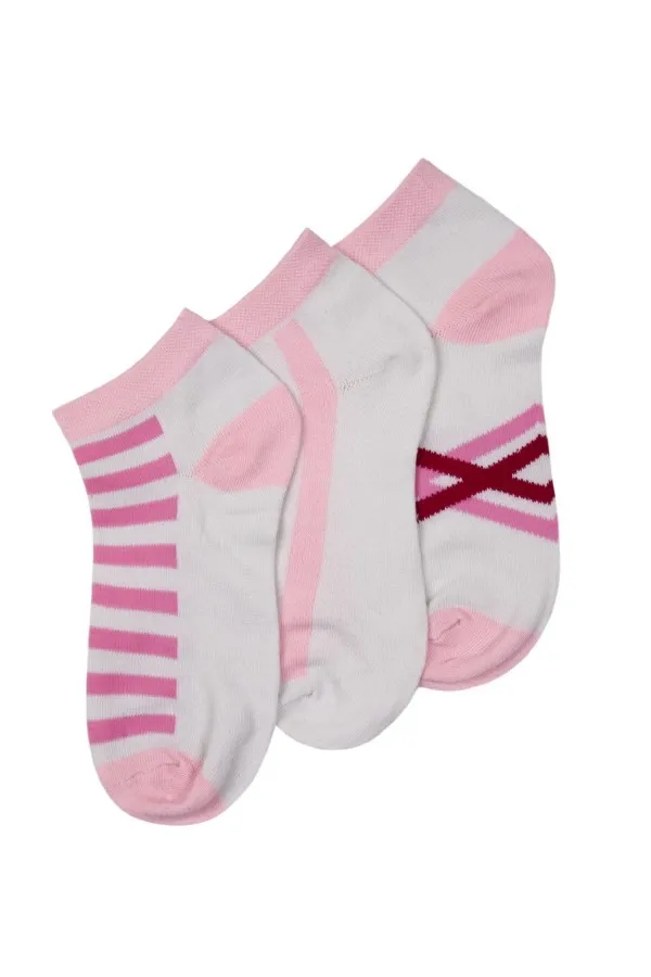 Beverly Hills Polo Club Low-Cut Women's Socks - 3 Pairs