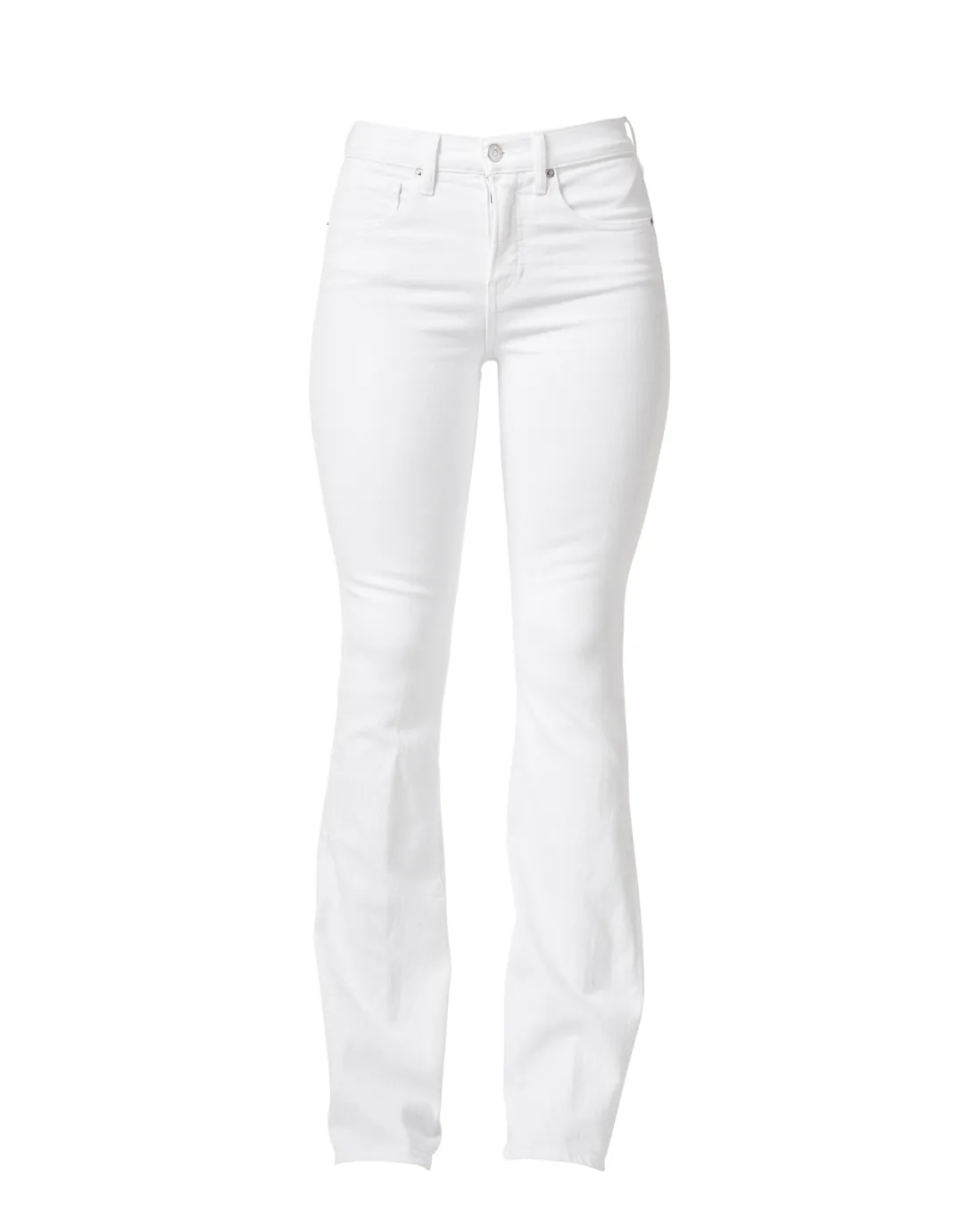 Beverly White High Rise Flare Stretch Jean