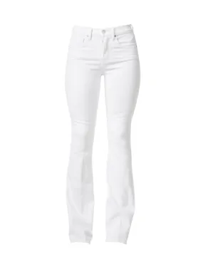 Beverly White High Rise Flare Stretch Jean