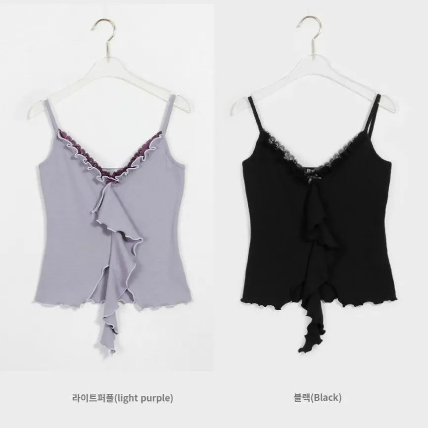 Binary01 - Lace-up Casual - Sleeveless - Street Style - U-Neck - Plain