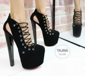 Black High Heel Platforms