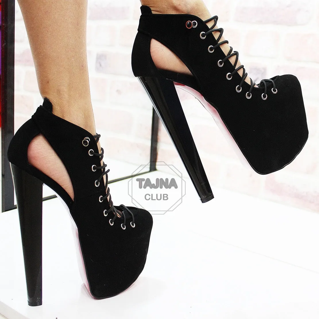 Black High Heel Platforms