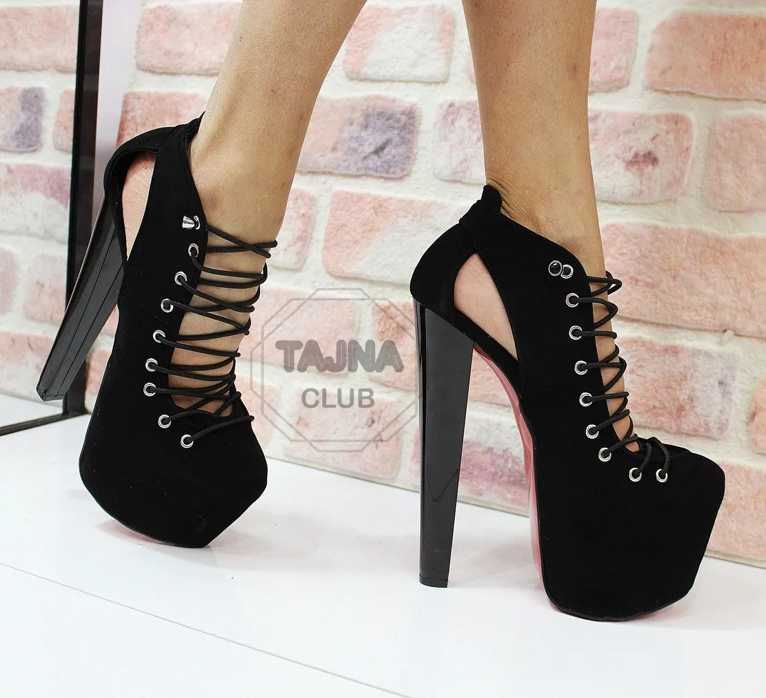 Black High Heel Platforms