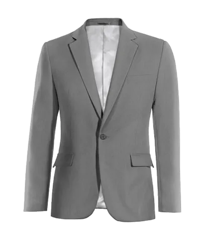  Blazer gris slim fit de 1 botón