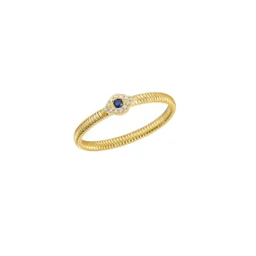 Blue Sapphire Protective Eye Ring