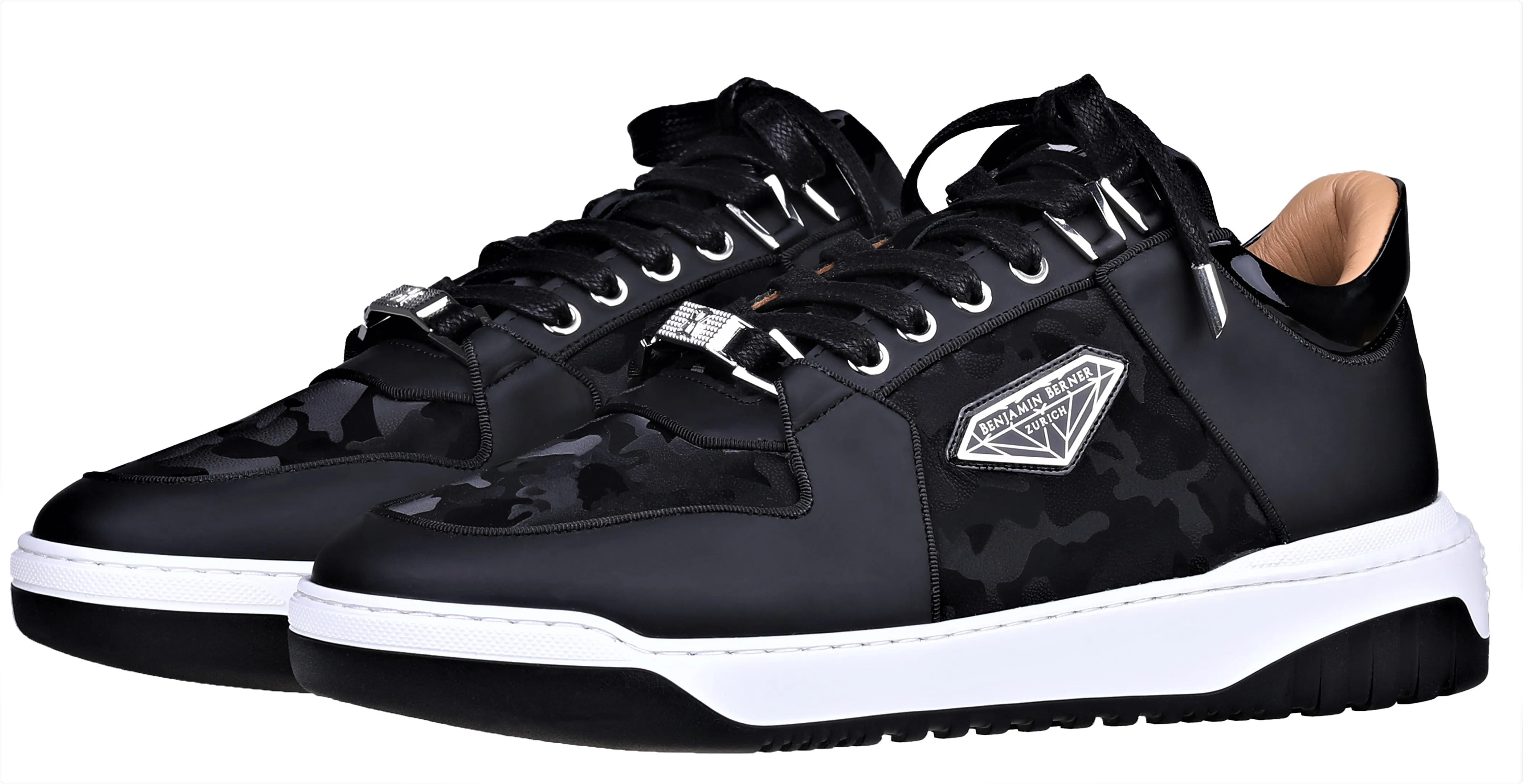 BNJ SIGMA Low-Top Black Reflective Camouflage - Matt Nappa