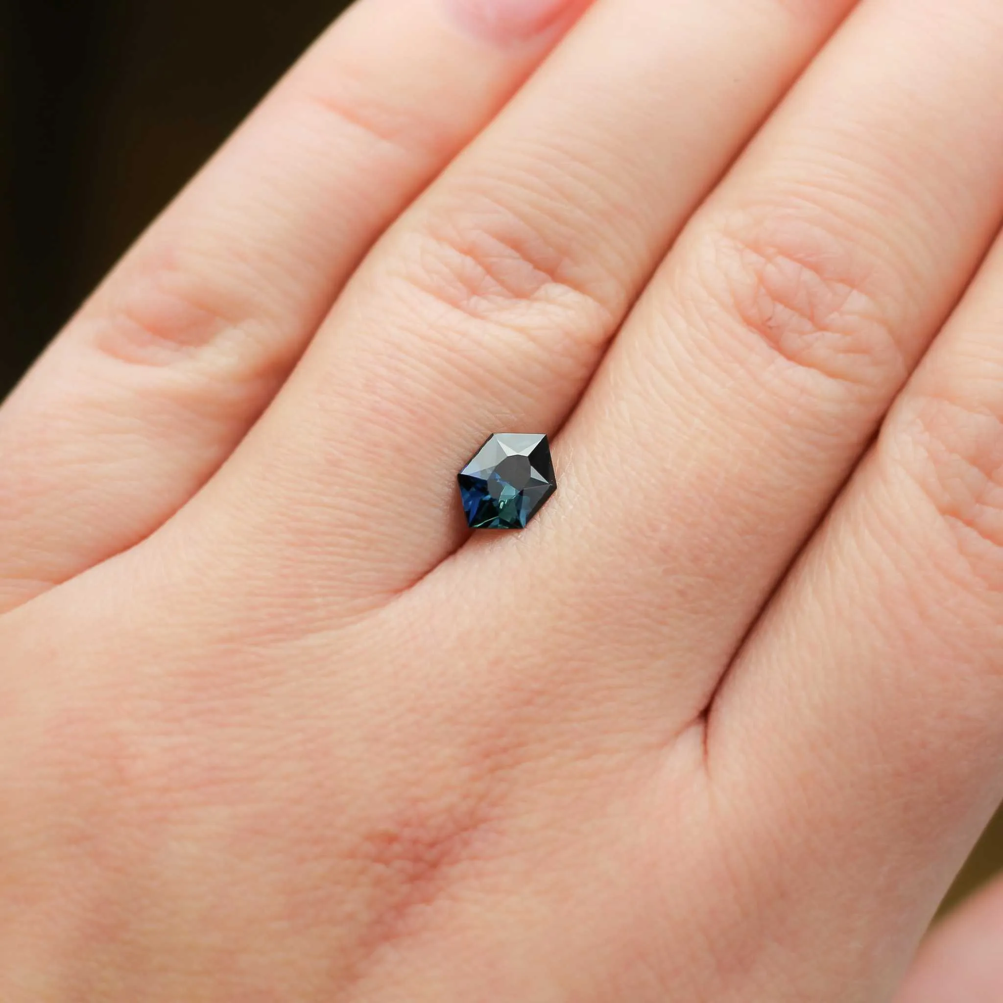 Buy 1.02ct Hexagon Teal Sapphire Online