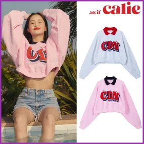 Calie | Lace-up Casual Style Street Style Long Sleeves Cotton Logo - Trendy and Comfortable