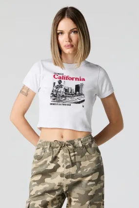 California trendy baby tee