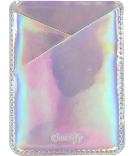 Casetify Womens Holographic Card Pocket Clip Case