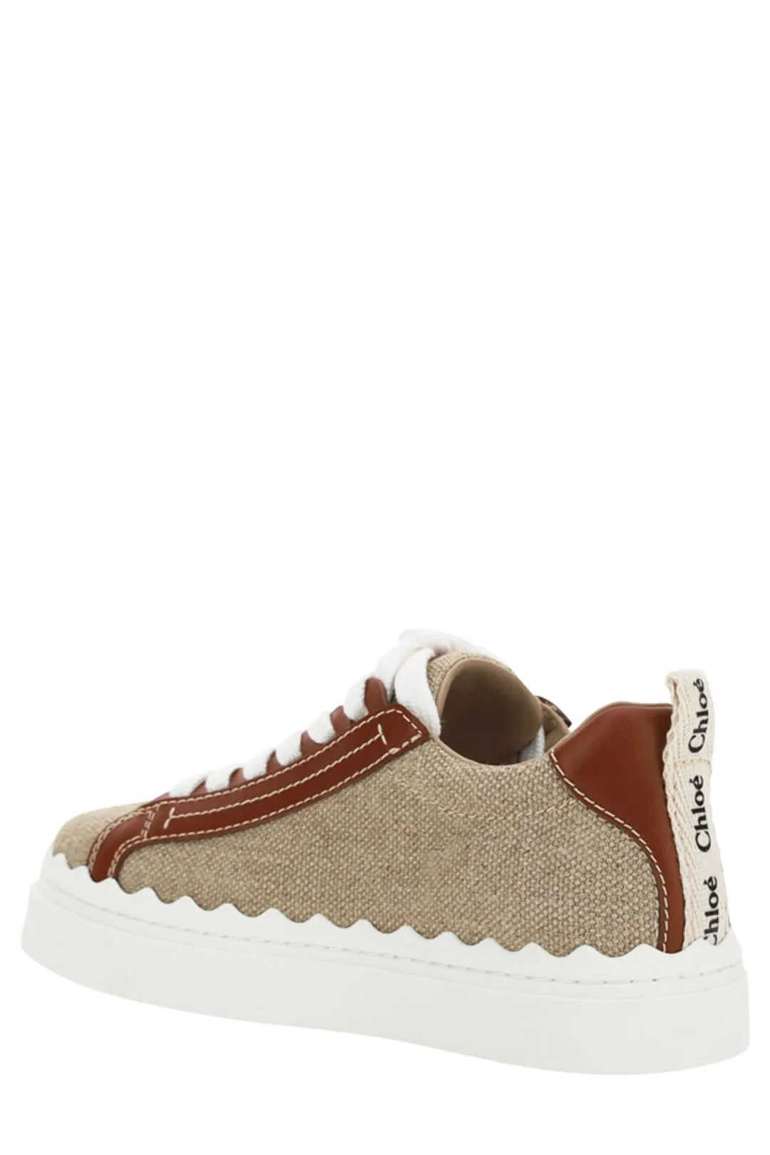 Chloé Logo Print Low Top Sneakers