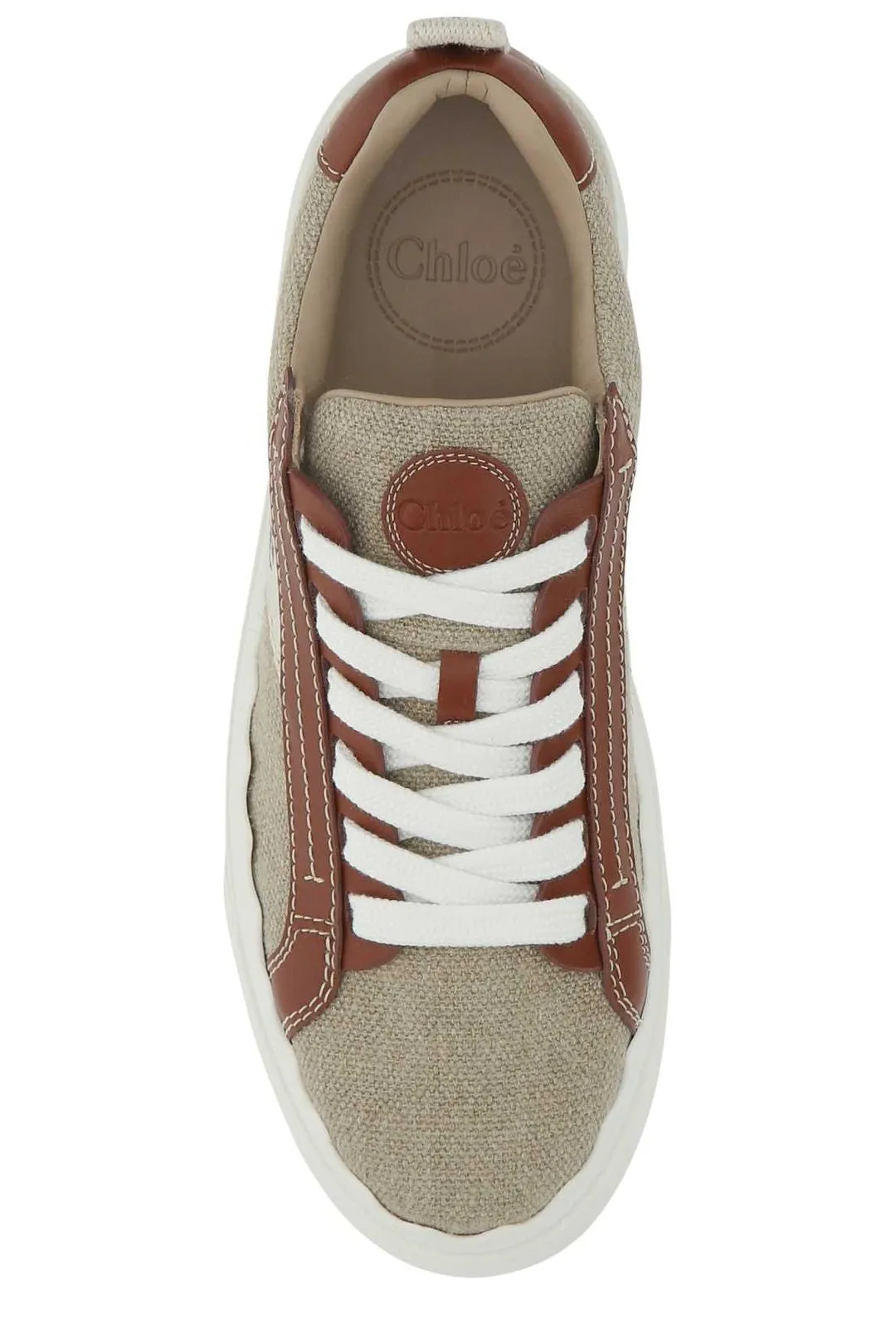 Chloé Logo Print Low Top Sneakers