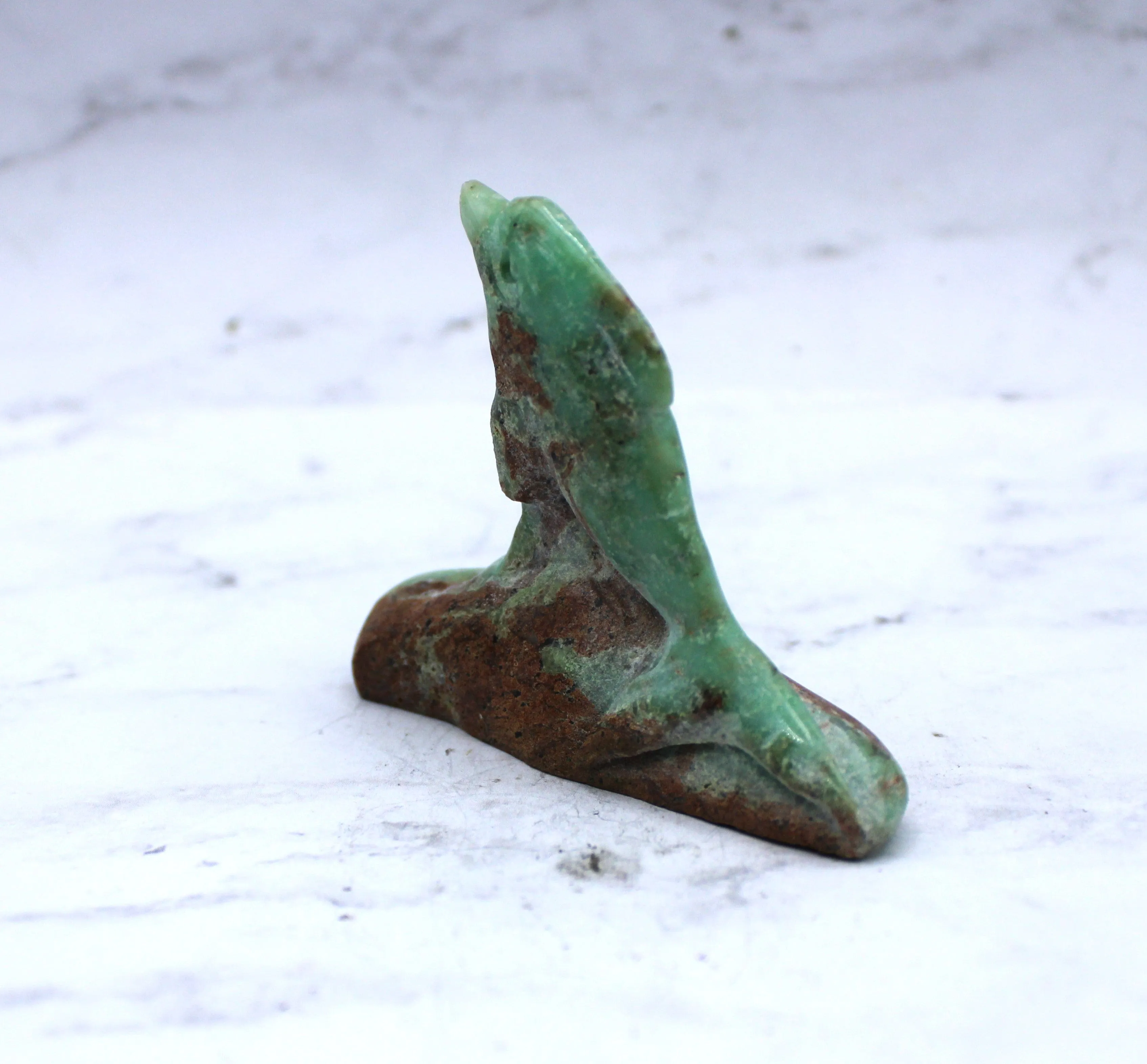 Chrysoprase Dolphin Carving - Buy Online at Best Prices