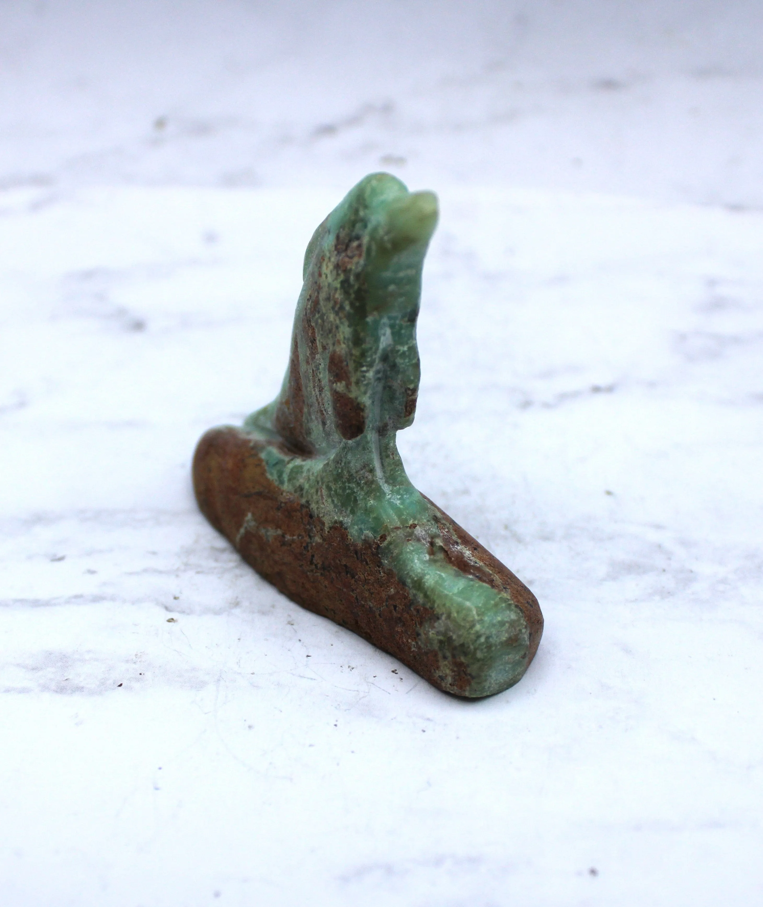 Chrysoprase Dolphin Carving - Buy Online at Best Prices