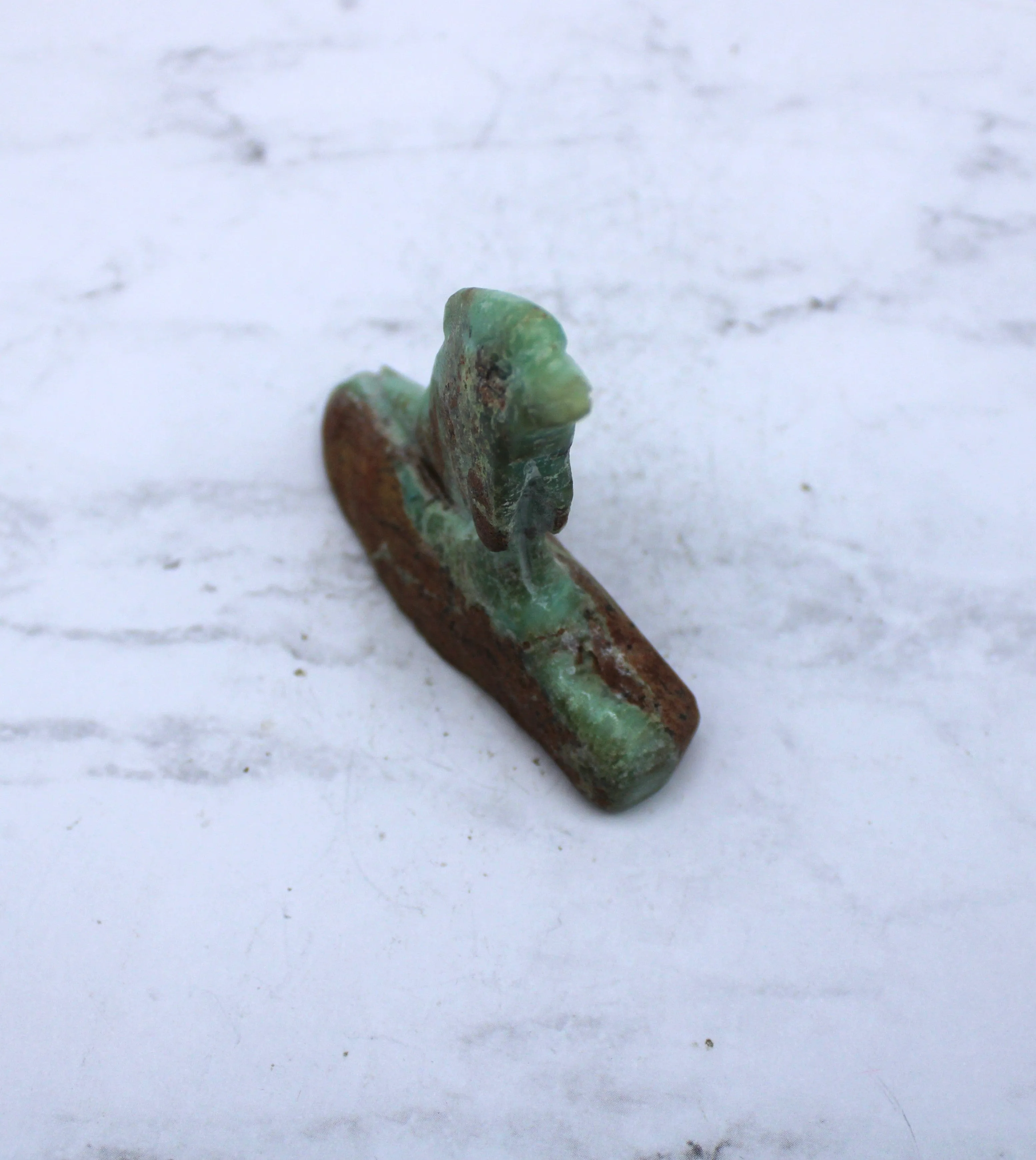 Chrysoprase Dolphin Carving - Buy Online at Best Prices