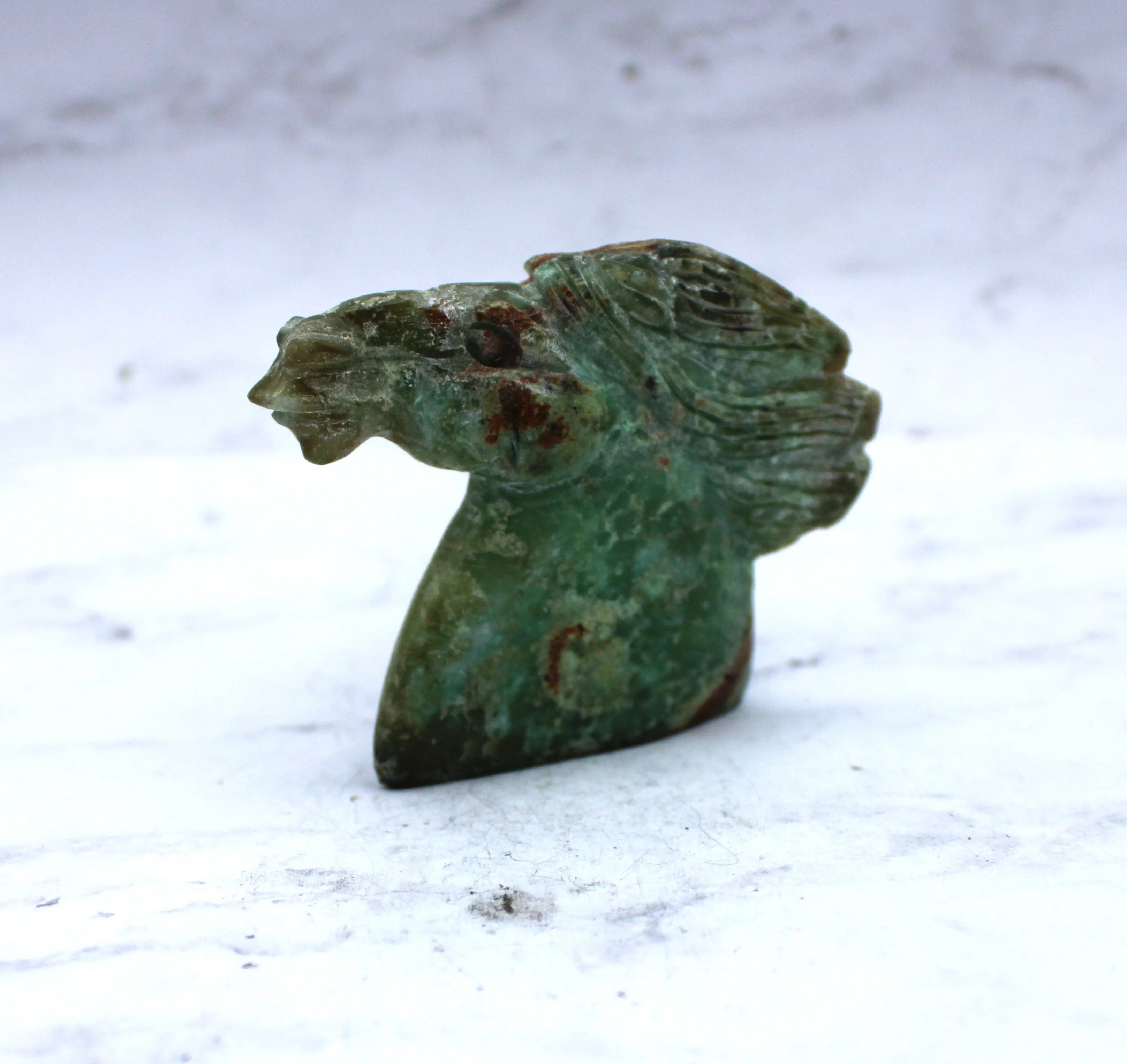 Chrysoprase Horse Carving - Shop Now