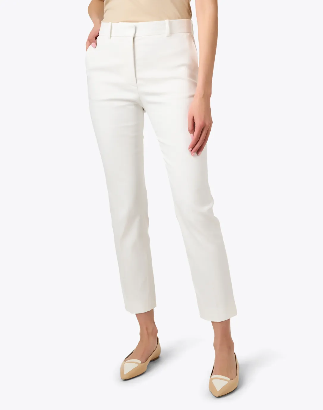 Coleman Ivory Gabardine Stretch Pant 