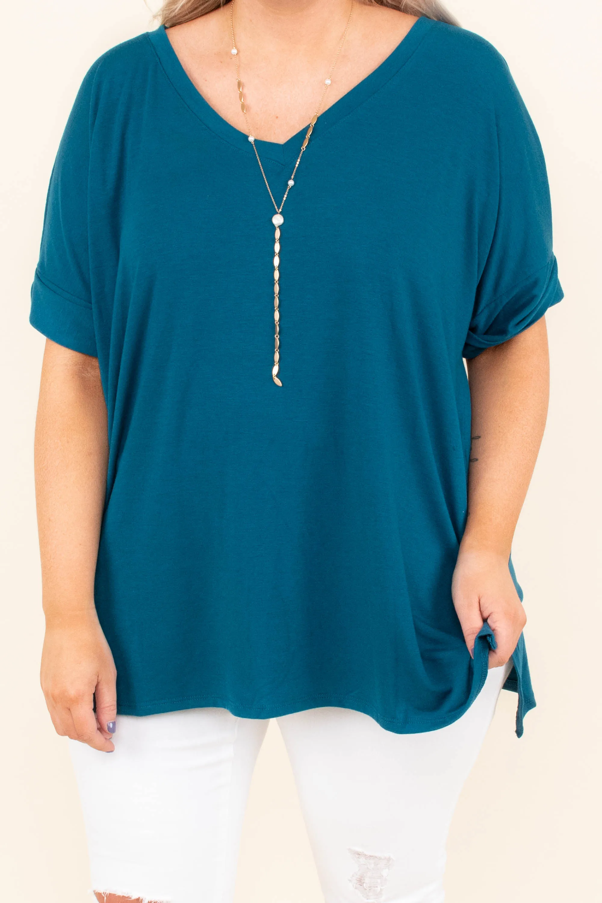 Comfy Teal Travel Top