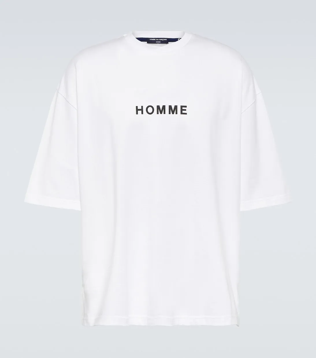 COMME des GARCONS  |Crew Neck Street Style Cotton Short Sleeves Logo Designers