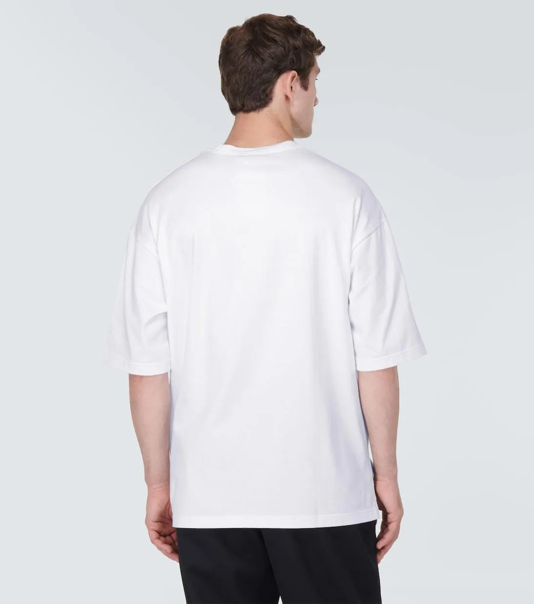 COMME des GARCONS  |Crew Neck Street Style Cotton Short Sleeves Logo Designers