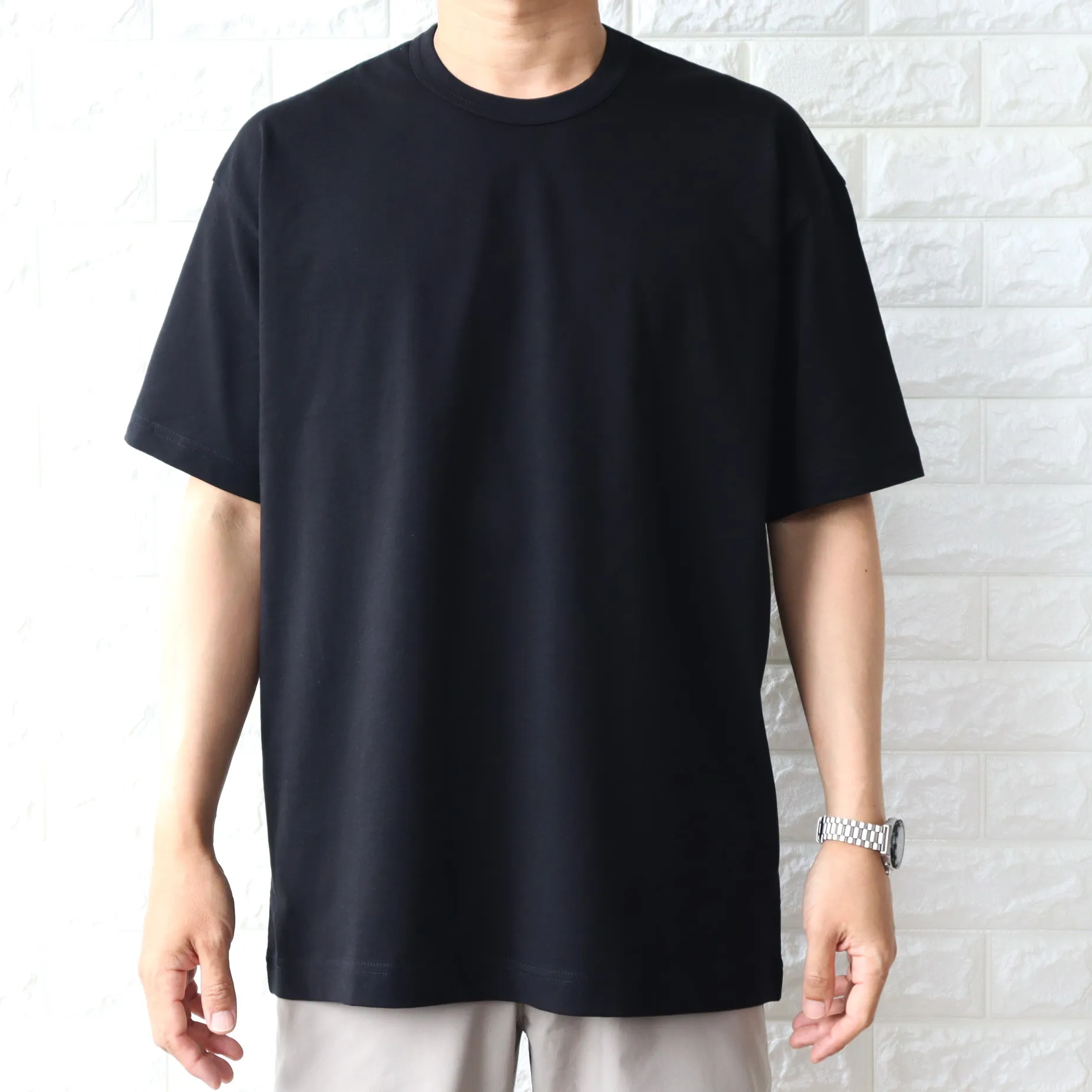 COMME des GARCONS  |Crew Neck Unisex Collaboration Plain Cotton Short Sleeves