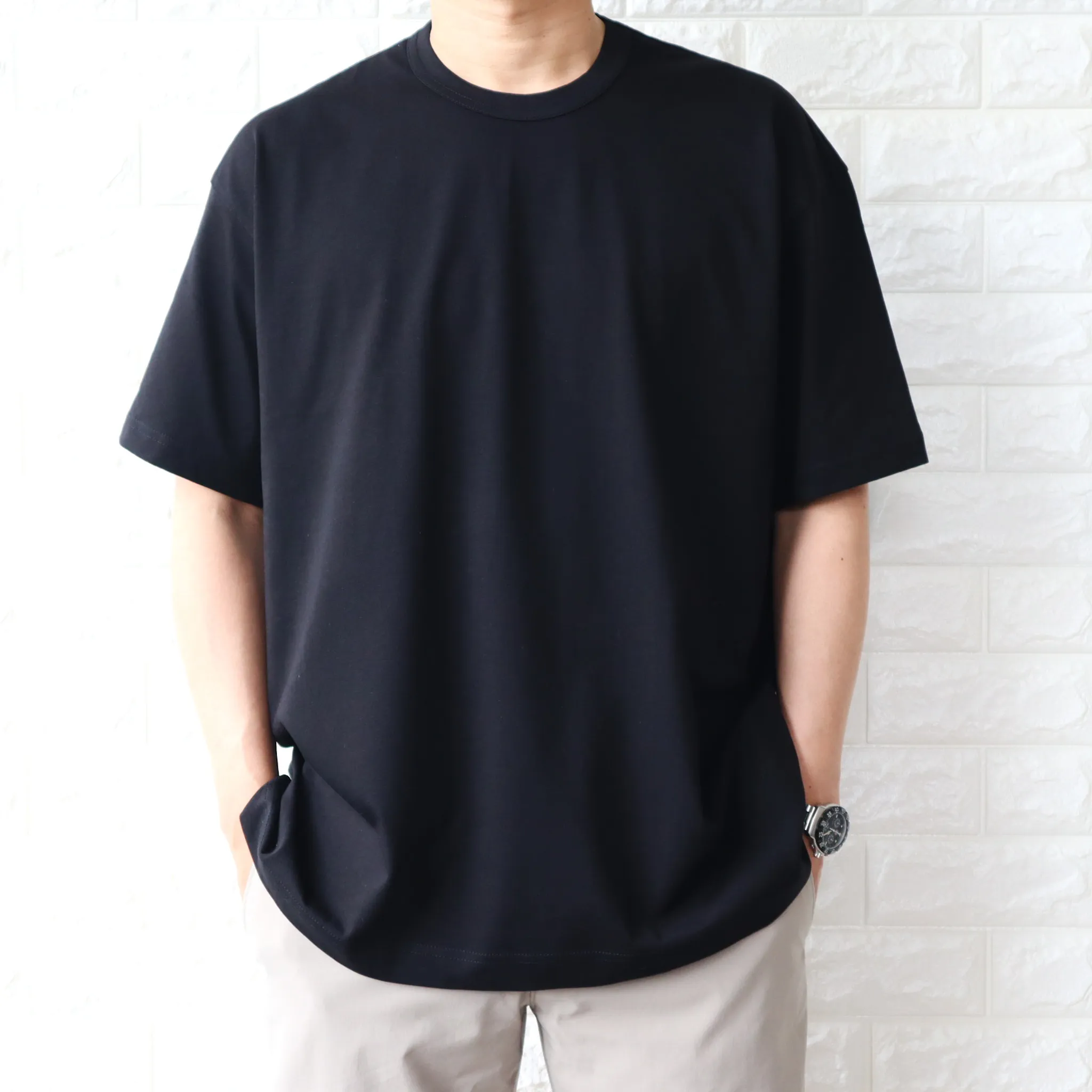 COMME des GARCONS  |Crew Neck Unisex Collaboration Plain Cotton Short Sleeves