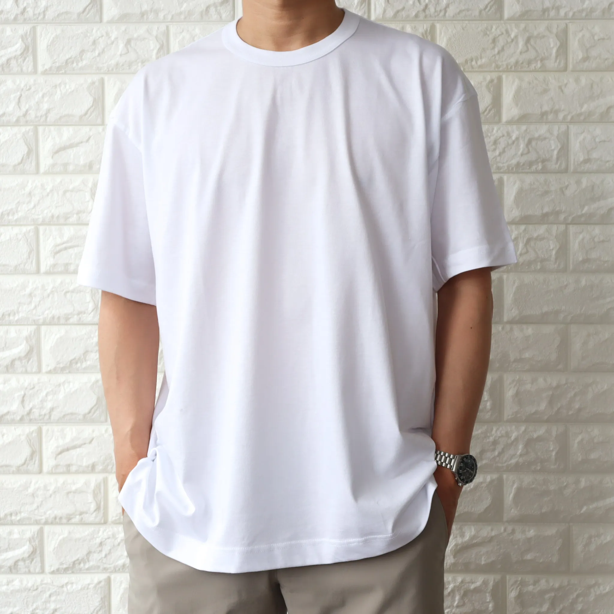 COMME des GARCONS  |Crew Neck Unisex Collaboration Plain Cotton Short Sleeves