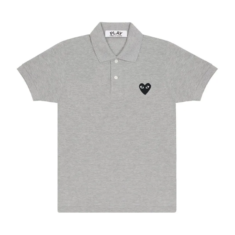 COMME des GARCONS  |Heart Unisex Plain Cotton Short Sleeves Designers Polos